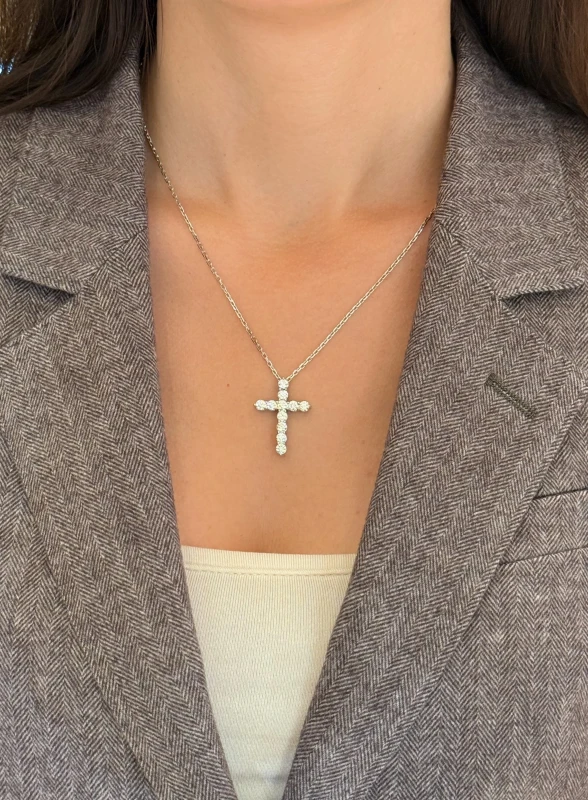 DeRosa DIAMOND CROSS 3.31 CT F-G-H/VVS-VS PENDANT (GIA) C816029 5