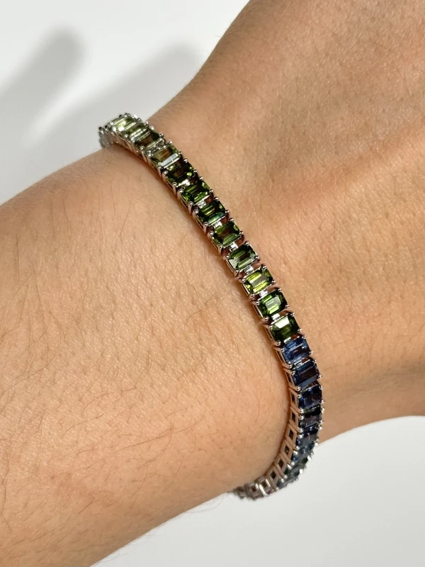 DeRosa MULTICOLOURED SAPPHIRE BRACELET 11.80 CT B149711802 3