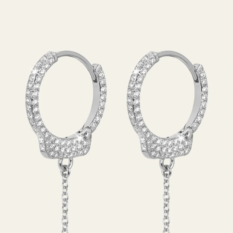 Jacob & Co Love Lockdown Diamond Earrings 92457635 3