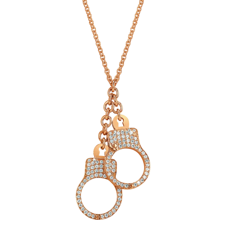 Love Lockdown Diamond Cuff Necklace