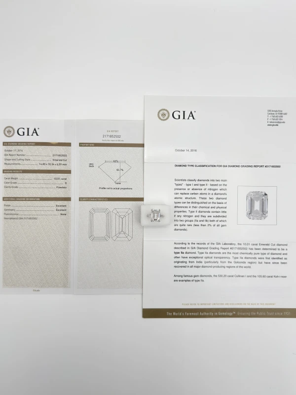 No name Кольцо с бриллиантом 10.01 D/FLAWLESS 10.01 D/FL 7