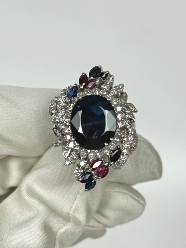 Earrings without a brand С САПФИРОМ 8.00 CT 8.00 CT 2