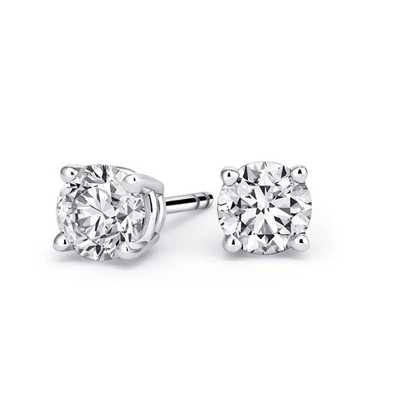 Earrings without a brand С БРИЛЛИАНТАМИ 0.50 CT F/VS2 - 0.51 CT F/VS2 0.50 CT F/VS2 - 0.51 CT F/VS2