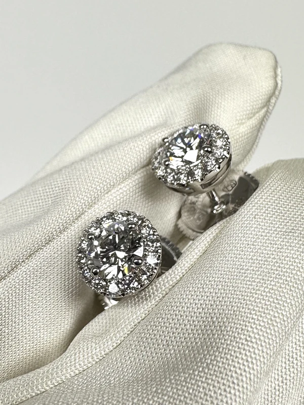DeRosa DIAMOND EARRINGS 0.70-0.70 CT G/VVS2 (GIA) E4661799 3