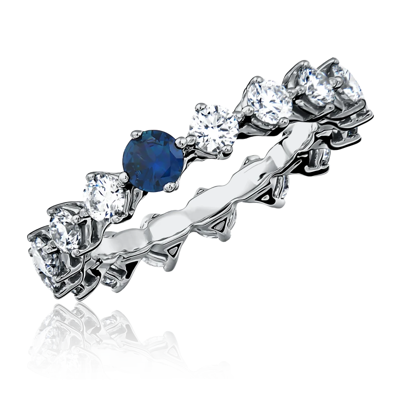 SAPPHIRE&DIAMOND RING (USED)