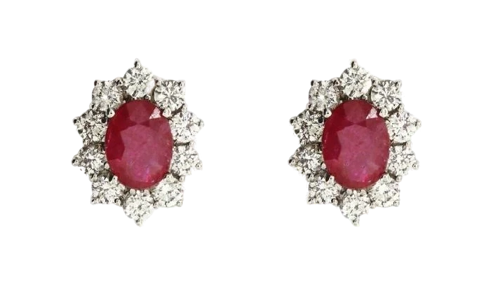 CRIVELLI Ссерьги с рубинами и бриллиантами 024-B0530B 1