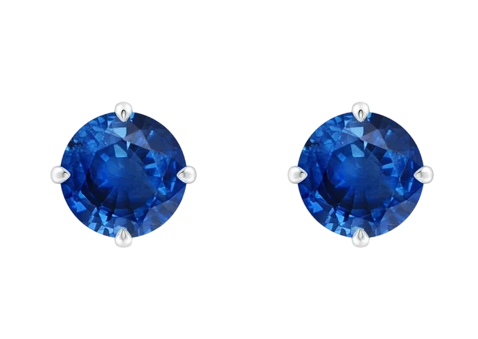 DeRosa SAPPHIRE 3.39 - 2.96 CT ROYAL BLUE EARRINGS (GRS) E395635 1