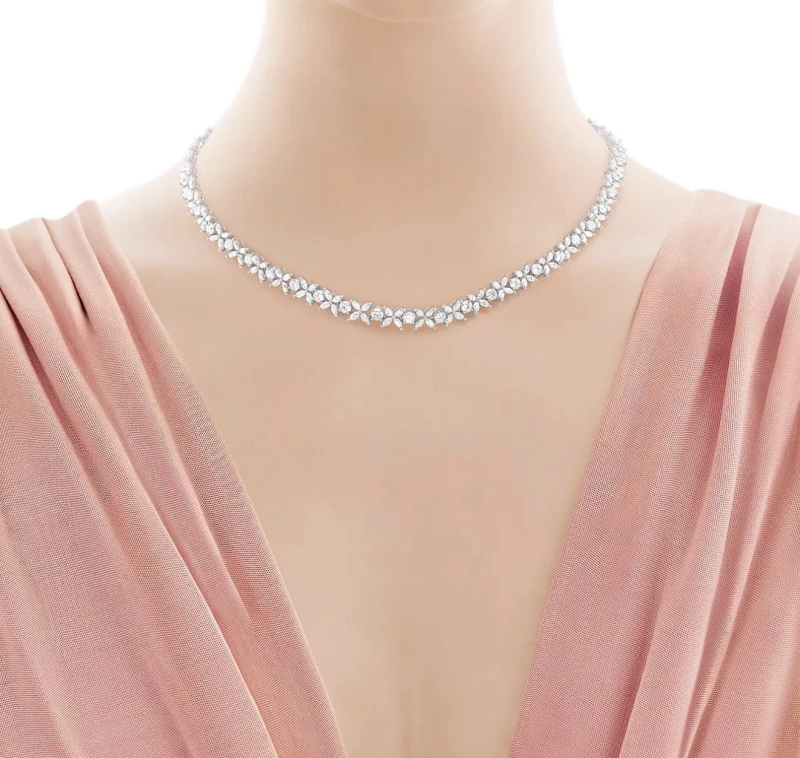 Tiffany & Co VICTORIA ALTERNATING DIAMOND 12.72 CT NECKLACE 27568394 3