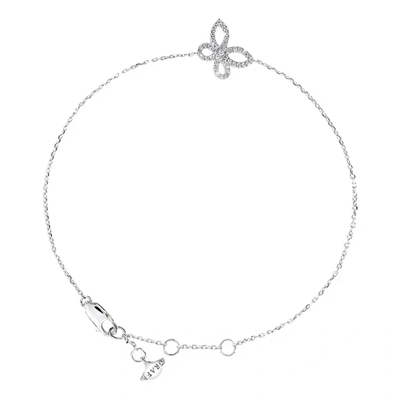 MINI BUTTERFLY SILHOUETTE DIAMOND BRACELET