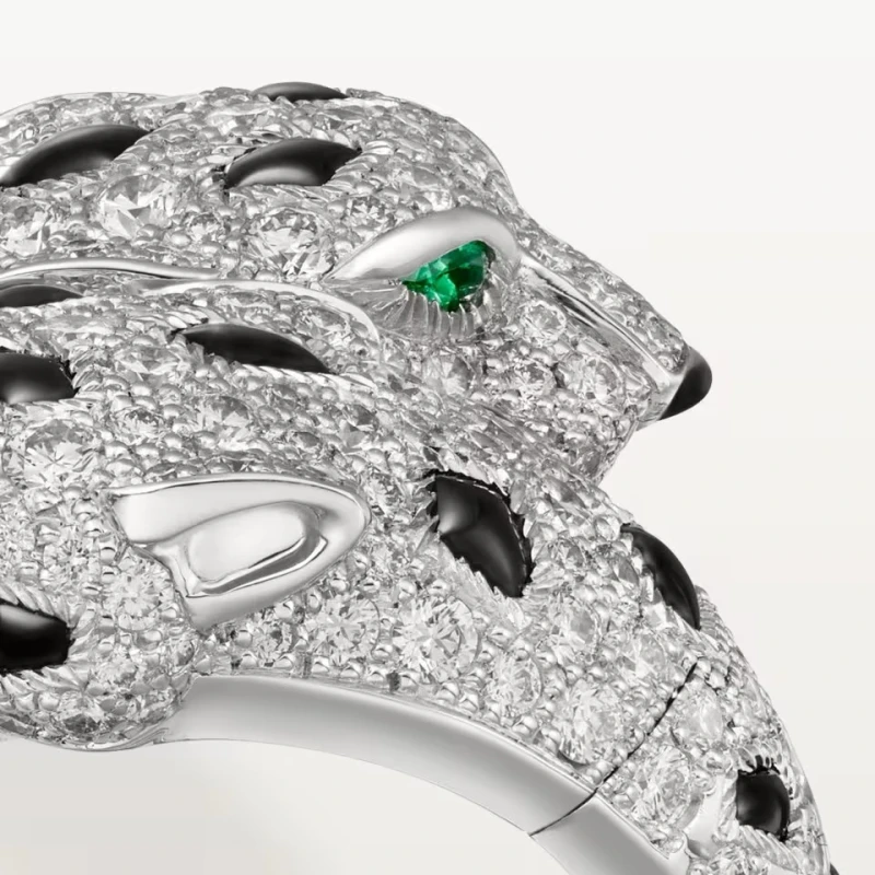 Cartier Panthère de Cartier ring, articulated, paved (SIZE 52) N4781054 5