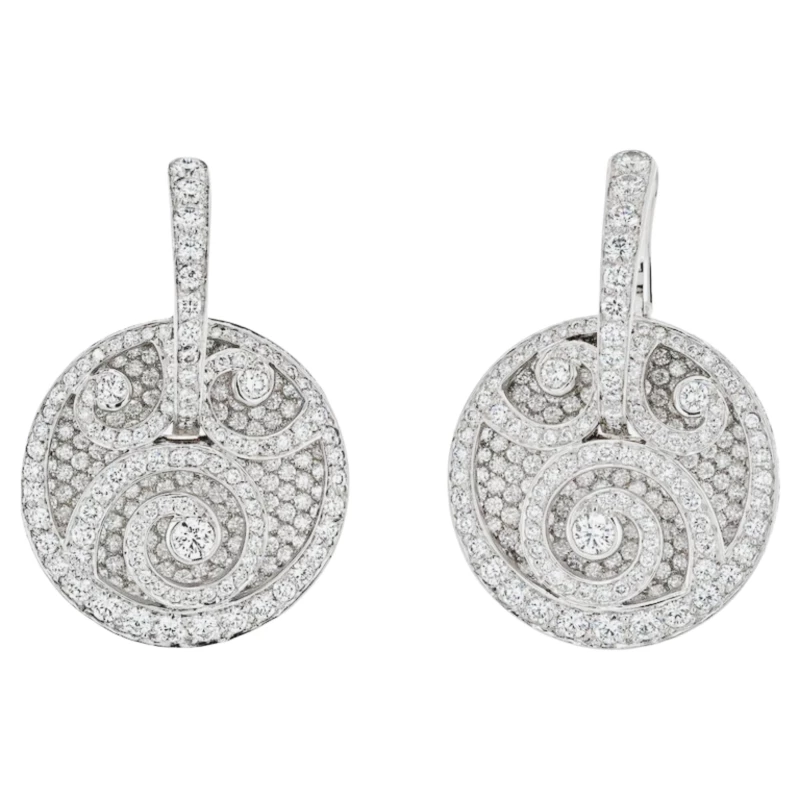 GRAFF DIAMOND SWIRL EARRINGS DIAMOND ON DIAMOND (10.88 CT) GRAFF VIP 160824