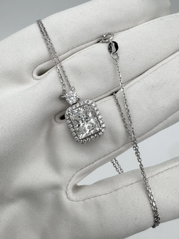 СЕРЬГИ NO NAME DIAMOND 3.10 CT F/SI1 PENDANT (GIA) NN3.10F 3