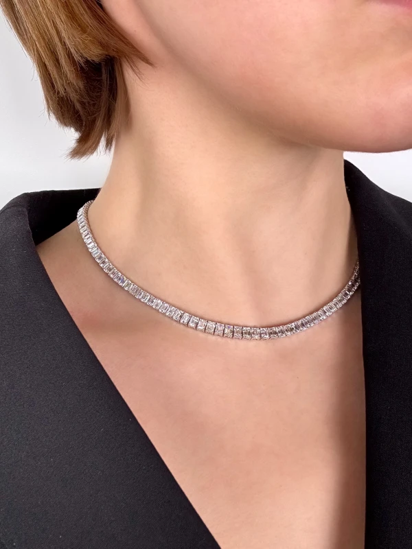 RalfDiamonds EMERALD DIAMOND 29.87 CT NECKLACE RFD29.87ct 2