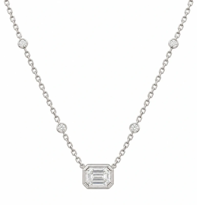 Колье с бриллиантом 1.21 Ct