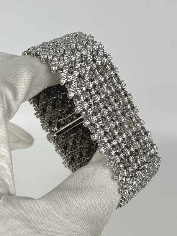 RalfDiamonds BAGUETTE & ROUND DIAMOND 50.03 CT BRACELET RFD503 3