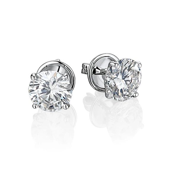 Earrings without a brand С БРИЛЛИАНТАМИ 1.50 CT Е/VVS2 - 1.50 CT Е/VS2 1.50 CT Е/VVS2 - 1.50 CT Е/VS2