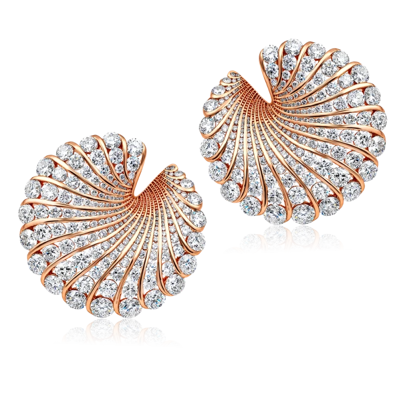 SPIRAL DIAMONDS 7.82 CT EARRINGS