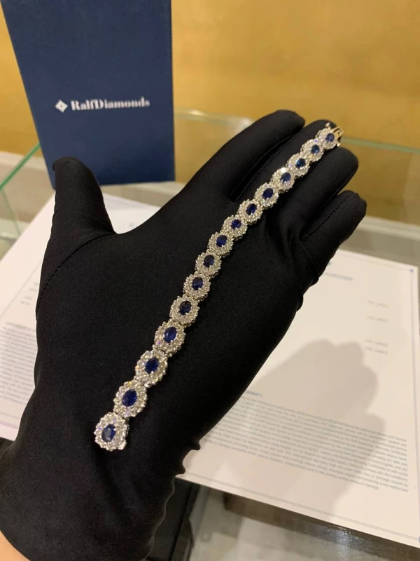 RalfDiamonds SAPPHIRES 6.85 CT AND DIAMOND 4.62 CT BRACELET RDB 6.85 CT 5