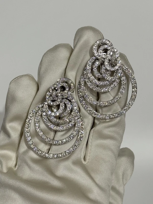 De Grisogono GYPSY WHITE GOLD DIAMOND EARRINGS 10097/20 3