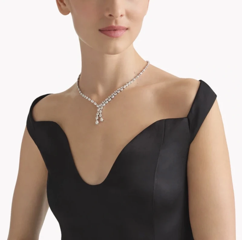 Graff PEAR AND ROUND DIAMONDS 20.42 CT NECKLACE RGN1087 2