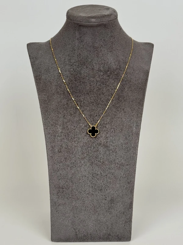 Van Cleef & Arpels VINTAGE ALHAMBRA ONYX PENDANT VCARA45800 2