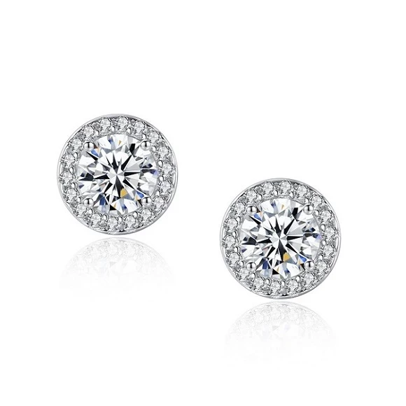 Earrings without a brand СЕРЬГИ С БРИЛЛИАНТАМИ 1.01 CT G/SI1 - 1.01 CT G/SI1 1.01 CT G/SI1 - 1.01 CT G/SI1