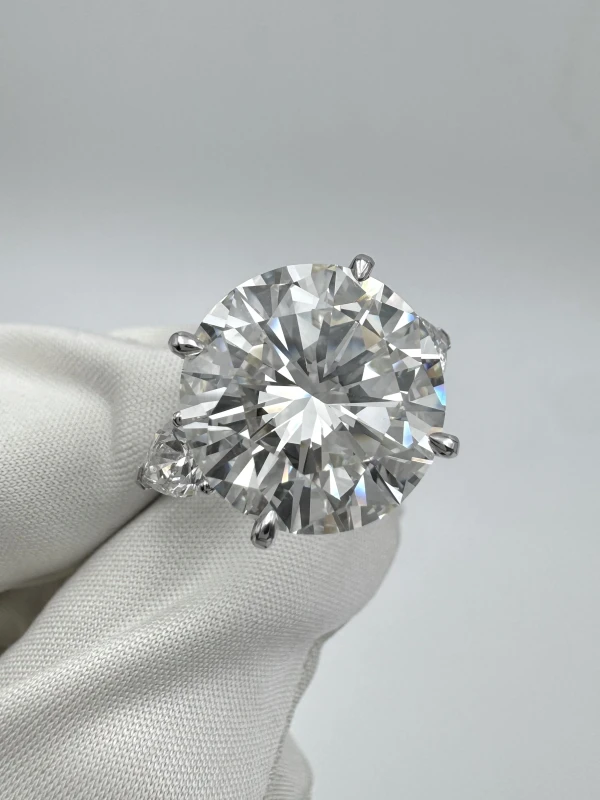 Earrings without a brand ROUND DIAMOND 11.05 CT RING (GIA) 081-NN11.05 3
