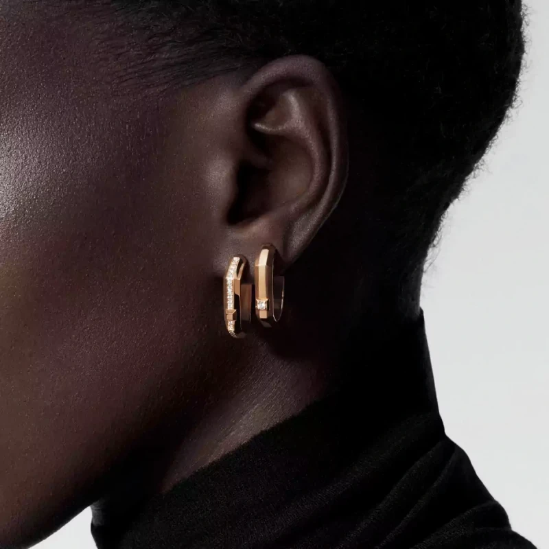 MESSIKA Moderniste single earring, small model 14682-PG 2