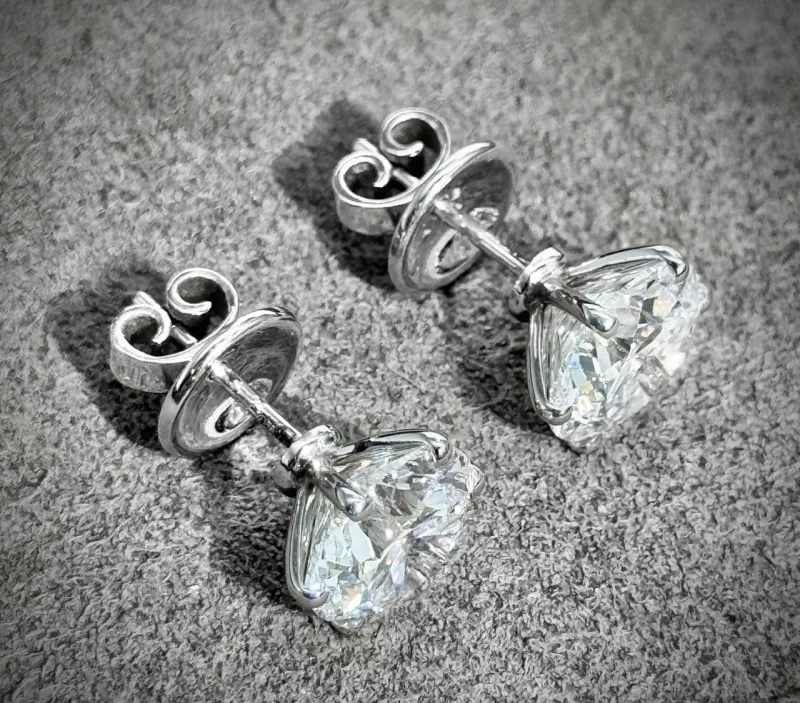 Earrings without a brand СЕРЬГИ С БРИЛЛИАНТАМИ 3.01 CT D/VS1 - 3.02 CT D/VS1 3.01-3.02 CT D/VS1  EXEXEX 5