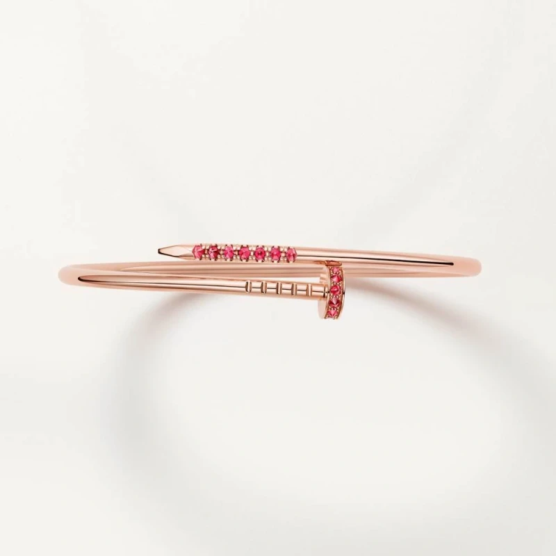 Cartier JUSTE UN CLOU BRACELET, SMALL MODEL, RUBIES (SIZE 19) B6092519 4