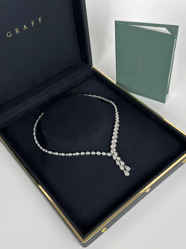 Graff PEAR AND ROUND DIAMONDS 20.42 CT NECKLACE RGN1087 6