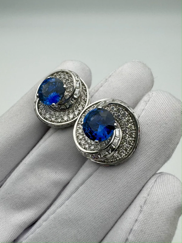 DeRosa SAPPHIRE EARRINGS 5.7 CT E186911717 1