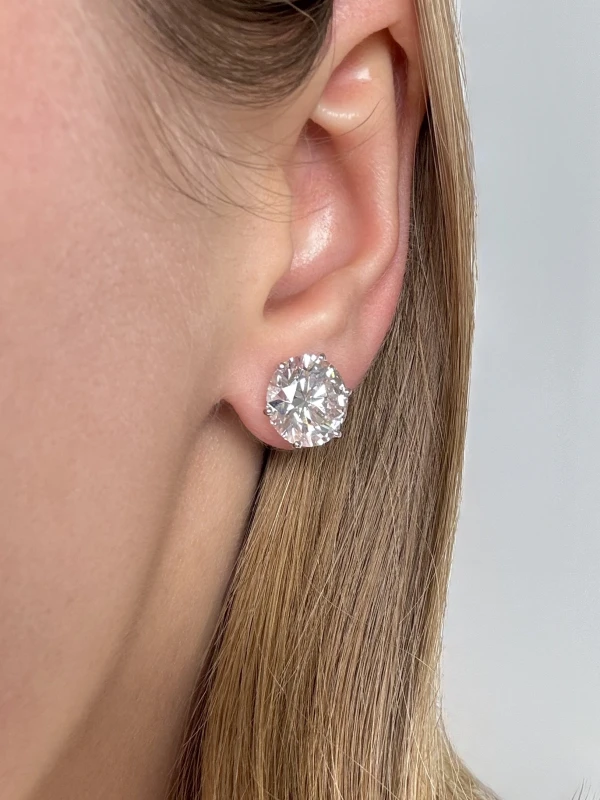 No name ROUND DIAMOND 5.39-5.30 CT E/VVS2 EARRINGS (GIA) EXEXEX nn5.39-5.30 E/VVS2 4