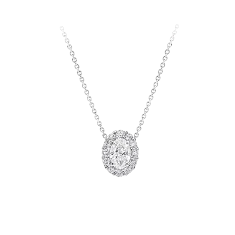 Graff Icon Oval Diamond 0.55 CT F/VVS1 Pendant RGP707 1