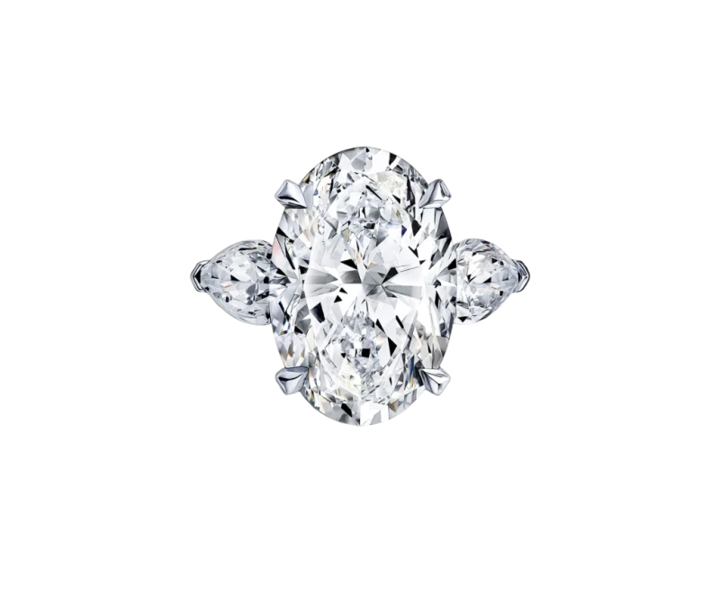 OVAL DIAMOND 5.02 CT G/SI1 RING (GIA)