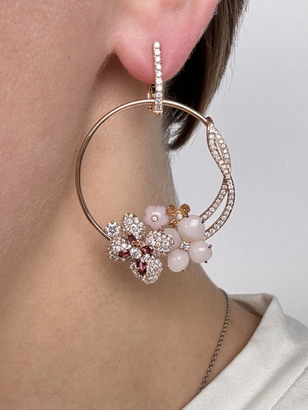 Chaumet Hortensia Aube Rosée Earrings HORTENSIA EARR 6