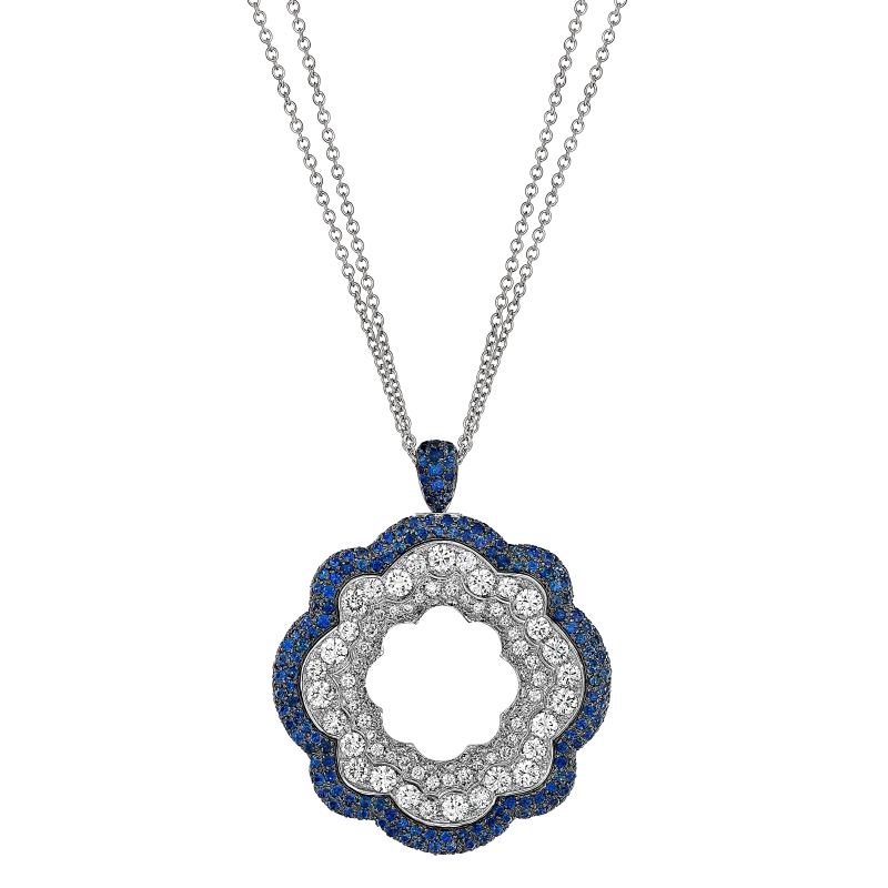 DIAMOND&SAPPHIRE PENDANT