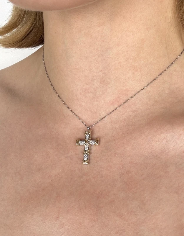 Tiffany & Co Sixteen Stone Cross Pendant 60022679 2
