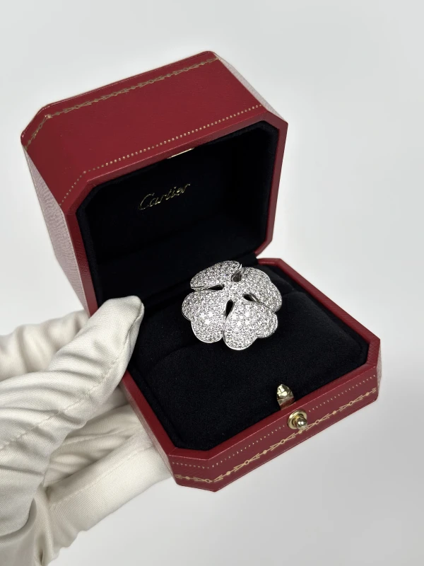 Cartier CARTIER ANNIVERSARY EDITION CLOVER DIAMOND RING (SIZE 54) CR0504 4