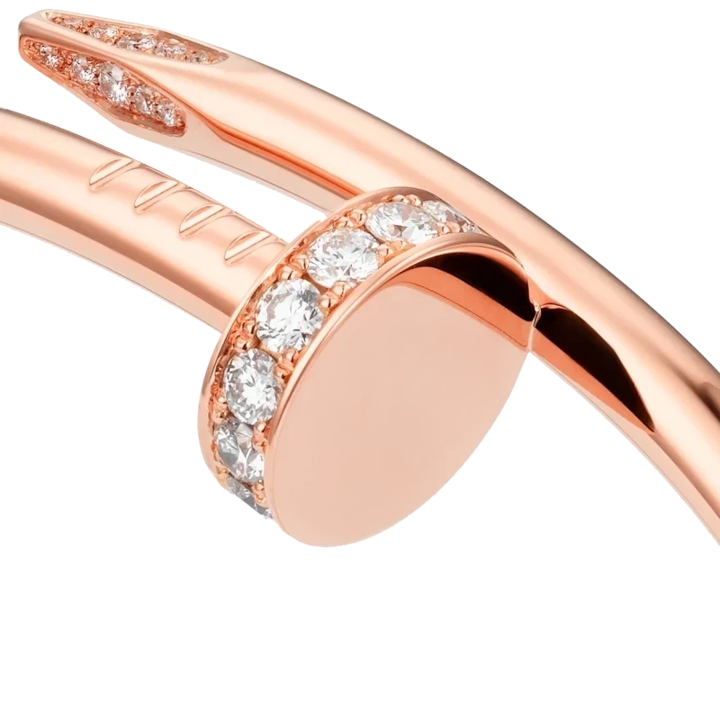 Cartier JUSTE UN CLOU BRACELET, ROSE GOLD, DIAMONDS (SIZE 15) B6048615 1