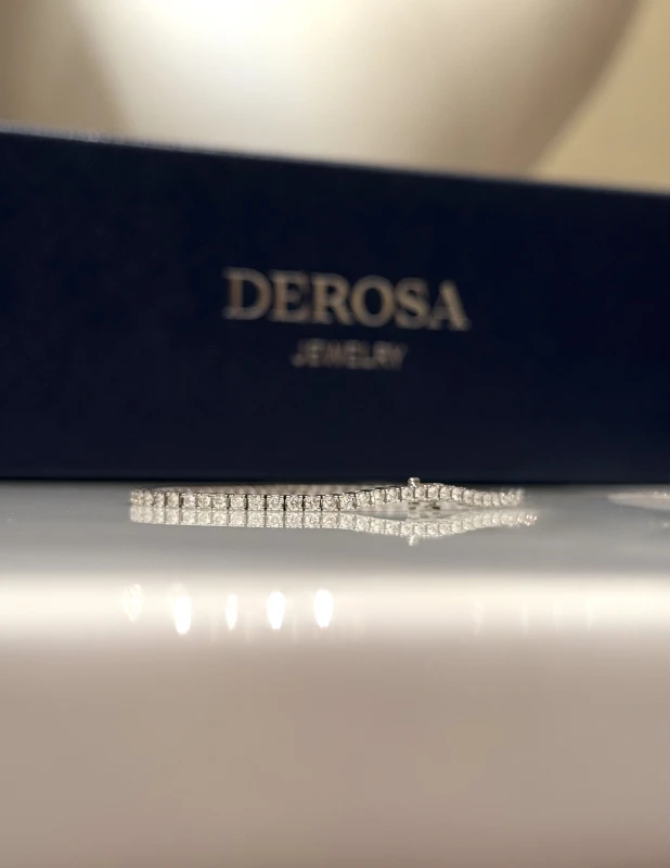 DeRosa ROUND DIAMOND TENNIS BRACELET 2.06 CT (SIZE 17.0) B638025 4