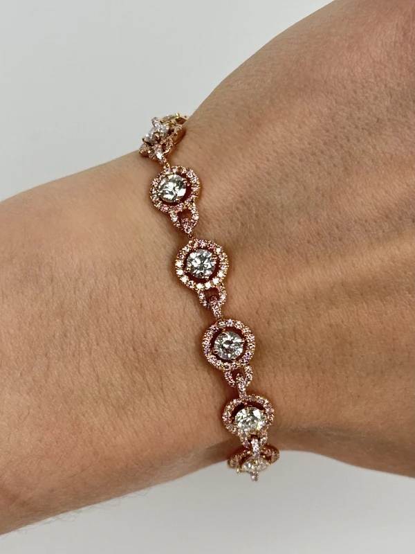 David Morris DIAMOND BRACELET DM 7.38 CT 4