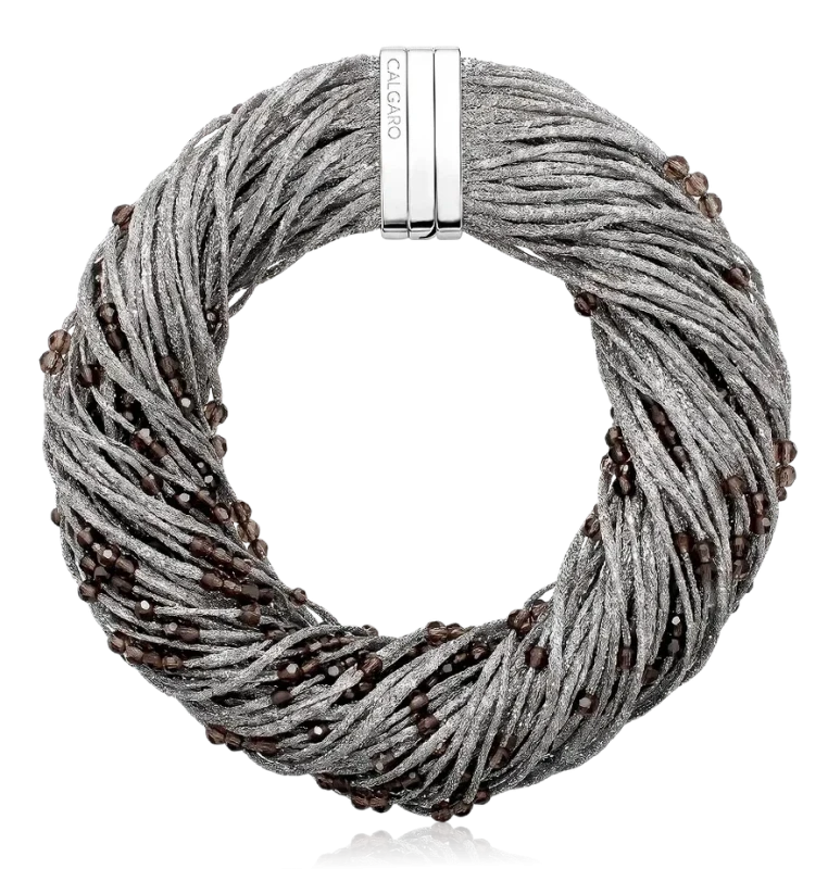 WHITE GOLD MESH NECKLACE