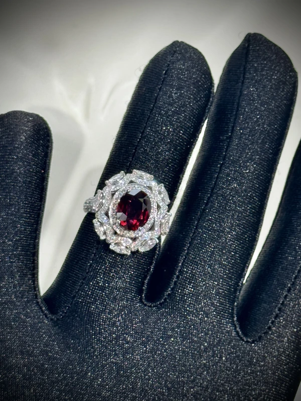 VERDI JEWELLERY КОЛЬЦО С РУБИНОМ 3.10 CT PIGEON BLOOD A40B 5