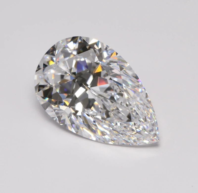 Earrings without a brand PEAR DIAMOND RING 10.13 CT D/FL  (GIA) 10.13 CT 04931 4