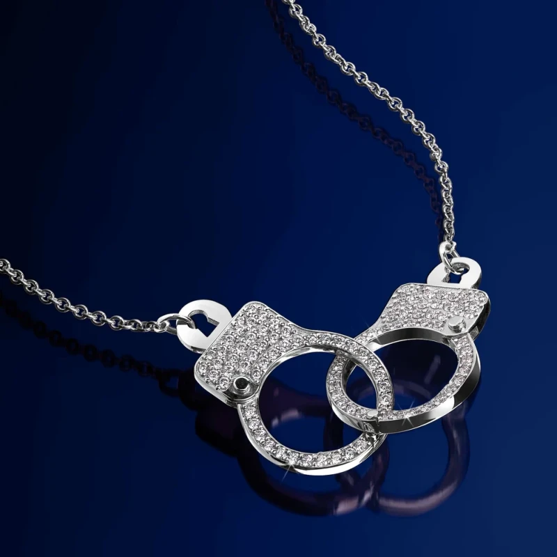 Jacob & Co Love Lockdown Interlocking Diamond Necklace 92457630 5