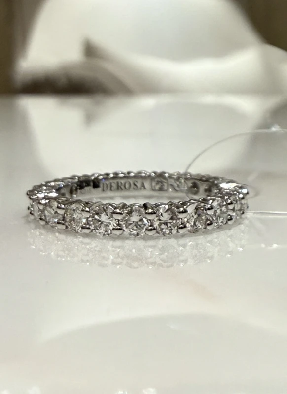 DeRosa ROUND DIAMOND ETERNITY RING 1.51 CT R152 4