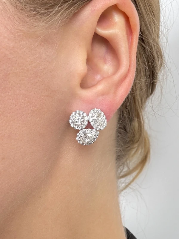Earrings without a brand MIXCUT 3.93 CT CT EARRINGS NN3.93CT 2