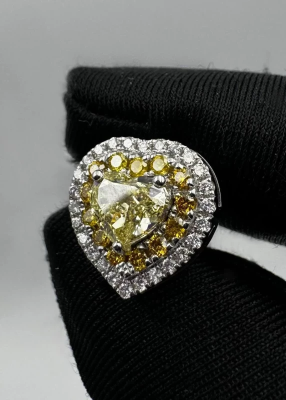 СЕРЬГИ NO NAME С БРИЛЛИАНТАМИ 1,01 CT Fancy Yellow / SI1 - 1,01 CT Fancy Yellow / VS2 1,01 Fancy Yellow / SI1 1