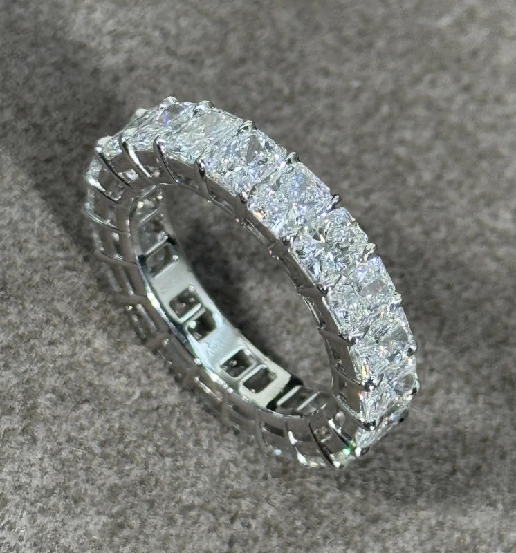 No name ETERNITY DIAMOND RING 5.64 CT 5.64 СТ 2